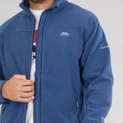 Trespass Herren Bernal Fleecejacke mit durchgehendem Reißverschluss Marineblau
