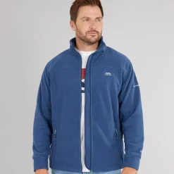 Trespass Herren Bernal Fleecejacke mit durchgehendem Reißverschluss Marineblau