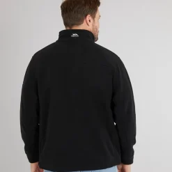 Trespass Herren Bernal Fleecejacke mit durchgehendem Reißverschluss Schwarz