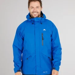 Trespass Herren Corvo Wasserdichte Kapuzen Shell Jacke Blau