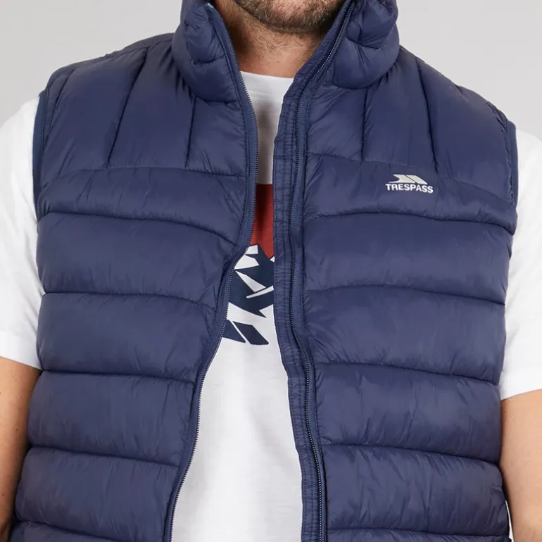 Trespass Herren Fergal Micro Gepolsterte Weste Navy