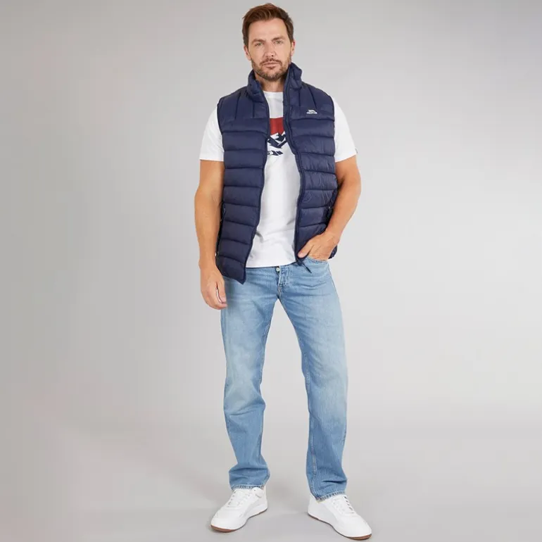 Trespass Herren Fergal Micro Gepolsterte Weste Navy