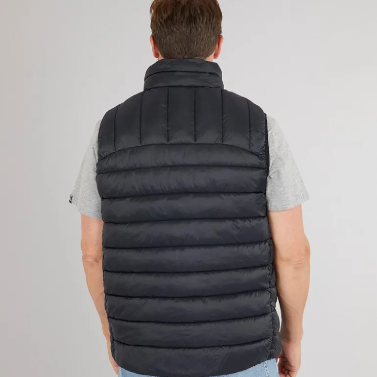 Trespass Herren Fergal Mikro Stepp Weste Schwarz
