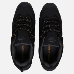 Trespass Herren Finley Low Wasserdichte Wanderschuhe Schwarz / Goldbraun