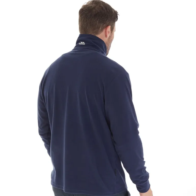 Trespass Herren Masonville 1/2 Reißverschluss Micro Fleece Marineblau