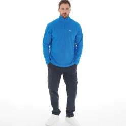 Trespass Herren Masonville 1/2 Reißverschluss Mikro Fleece Blau