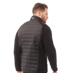 Trespass Herren Saunter Hybrid gesteppte Jacke Schwarz