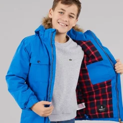 Trespass Junge Upsider Isolierte Wasserdichte Parka Blau