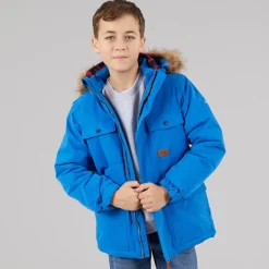 Trespass Junge Upsider Isolierte Wasserdichte Parka Blau