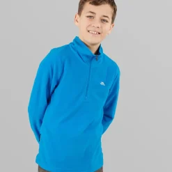 Trespass Junior Junge Masonville 1/2 Reißverschluss Micro Fleece Kobalt