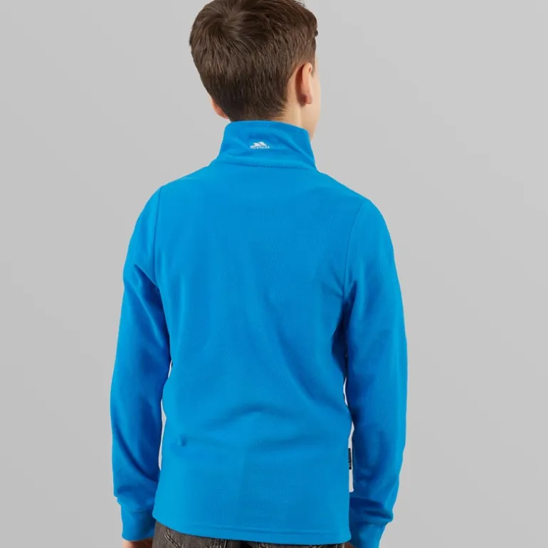 Trespass Junior Junge Masonville 1/2 Reißverschluss Micro Fleece Kobalt