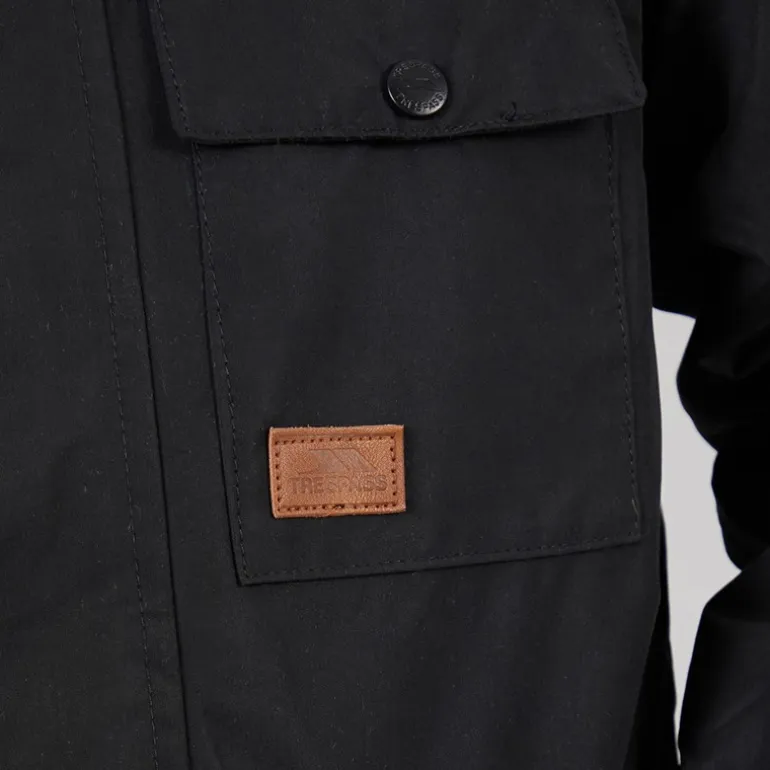 Trespass Junior Junge Upsider Isolierte Wasserdichte Parka Schwarz