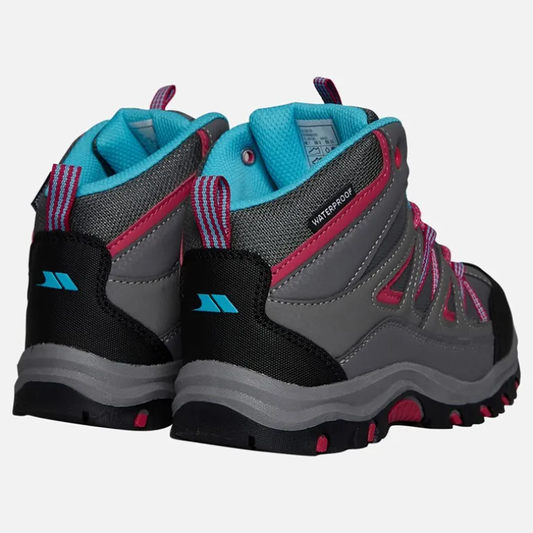 Trespass Mädchen Gillon 2 Mid Waterproof Wanderstiefel Grau