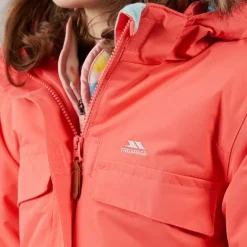 Trespass Mädchen Larission Isolierte Wasserdichte Parka Soft Orange