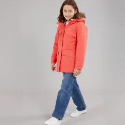 Trespass Mädchen Larission Isolierte Wasserdichte Parka Soft Orange