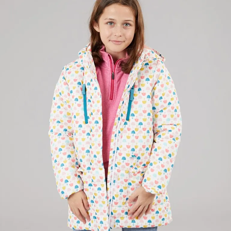 Trespass Mädchen Suzee Regenschirm Gepolsterte Kapuzenjacke Multi