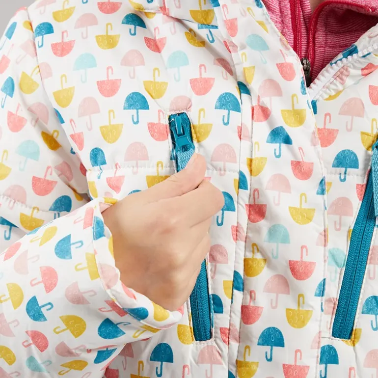 Trespass Mädchen Suzee Regenschirm Gepolsterte Kapuzenjacke Multi