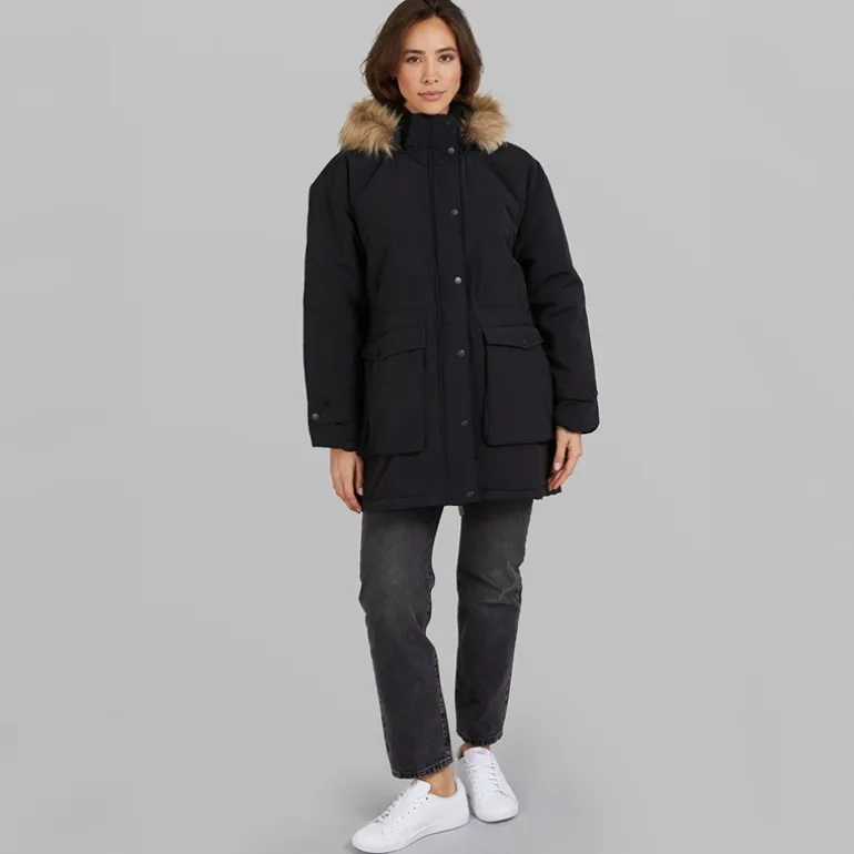 True North Damen Majlis Parka Schwarz