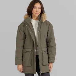 True North Damen Majlis Parka Armee Grün