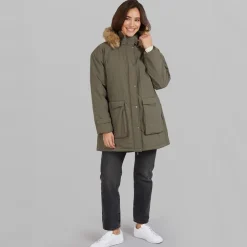 True North Damen Majlis Parka Armee Grün