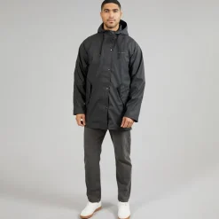 True North Herren PU Mantel Schwarz