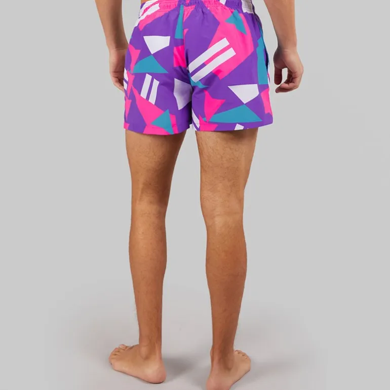 Umbro Herren Loco Schwimm Shorts Prism Violet/Knockout Pink/Hawiian Blue