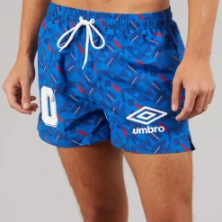 Umbro Herren Renn Badehosen Blau/Rot/Weiß