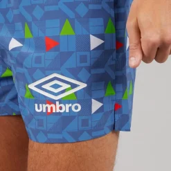 Umbro Herren Renn Badehosen Blau/Rot/Grün/Weiß