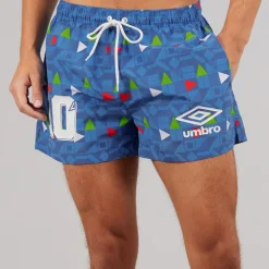 Umbro Herren Renn Badehosen Blau/Rot/Grün/Weiß