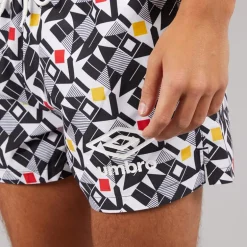 Umbro Herren Renn Badehosen Weiß/Schwarz/Gold/Rot