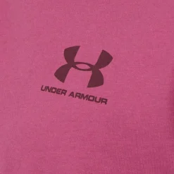 Under Armour Herren UA Sportstyle Linke Brust Kurzarm T-Shirt Fuchsia Dusk / Dark Maroon