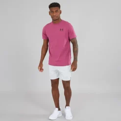 Under Armour Herren UA Sportstyle Linke Brust Kurzarm T-Shirt Fuchsia Dusk / Dark Maroon