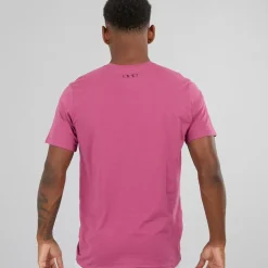Under Armour Herren UA Sportstyle Linke Brust Kurzarm T-Shirt Fuchsia Dusk / Dark Maroon