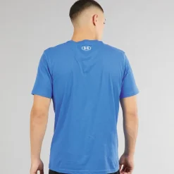 Under Armour Herren UA Sportstyle Linke Brust Kurzarm T-Shirt Blau Atlantis / Blau Calm