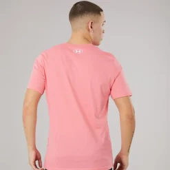 Under Armour Herren UA Sportstyle linke Brust kurzarm T Shirt Bittersweet Pink/Weiß