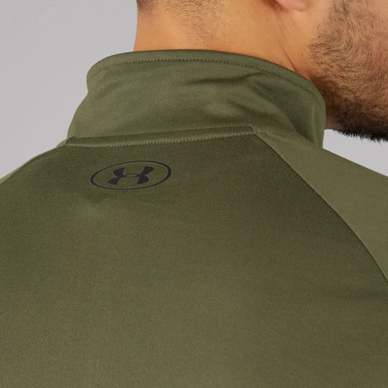 Under Armour Herren UA Tech 2.0 1/2 Zip Marine OD Grün/Schwarz