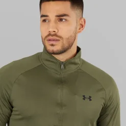 Under Armour Herren UA Tech 2.0 1/2 Zip Marine OD Grün/Schwarz
