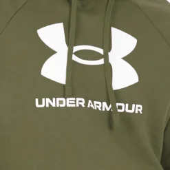 Under Armour Kapuzenpullover Herren UA Rival Fleece Logo Marine OD Grün/Weiß