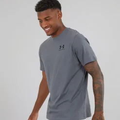 Under Armour T-Shirt mit kurzen Ärmeln Herren UA Sportstyle Linke Brust Castlerock/Schwarz
