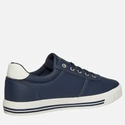 U.S. POLO ASSN. Herren Bobby PU Turnschuhe Marine / Weiss PU