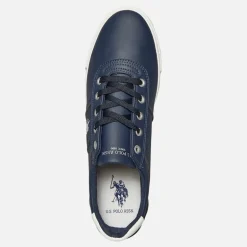 U.S. POLO ASSN. Herren Bobby PU Turnschuhe Marine / Weiss PU