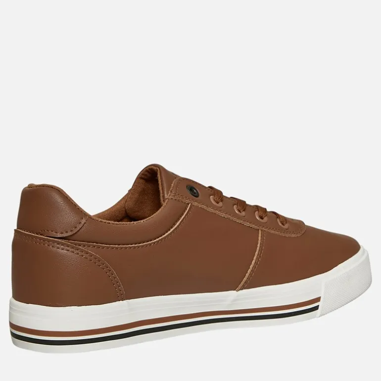 U.S. POLO ASSN. Herren Bobby PU Turnschuhe Tan / Marine PU