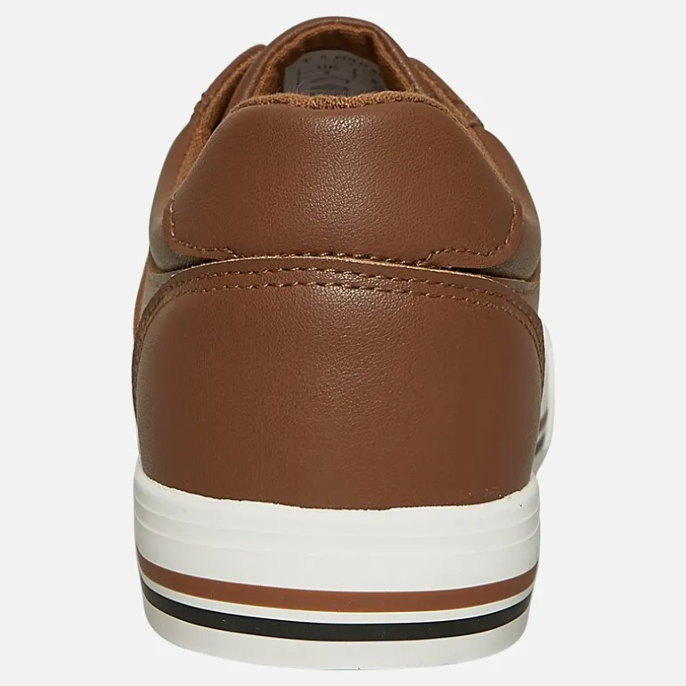 U.S. POLO ASSN. Herren Bobby PU Turnschuhe Tan / Marine PU