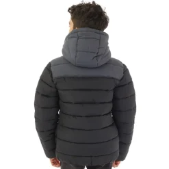 U.S. POLO ASSN. Junge Steppjacke mit Farbblock-Joch Schwarz