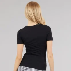 Vero Moda Damen Lulu T Shirt Schwarz