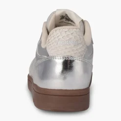 Woden Damen Björk Leder Sneakers 039 Silver