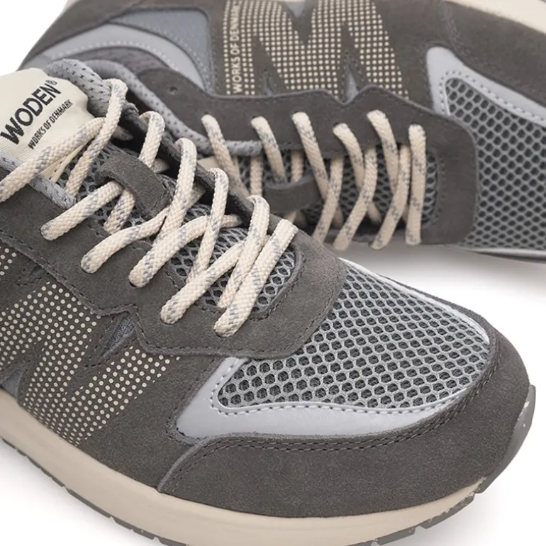 Woden Damen Rigmor Open Mesh Sneaker 051 Dark Grey