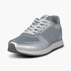 Woden Damen Ronja Metallic Sneaker 039 Silver