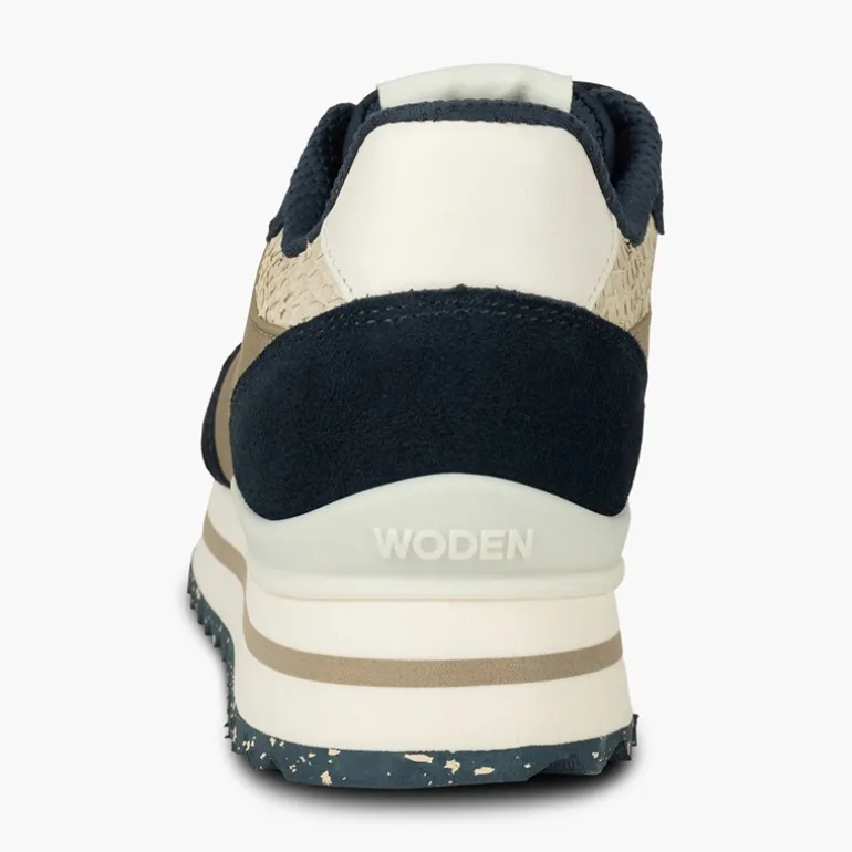 Woden Damen Ronja Plateau Sneaker 154 Navy Multi