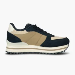 Woden Damen Ronja Plateau Sneaker 154 Navy Multi